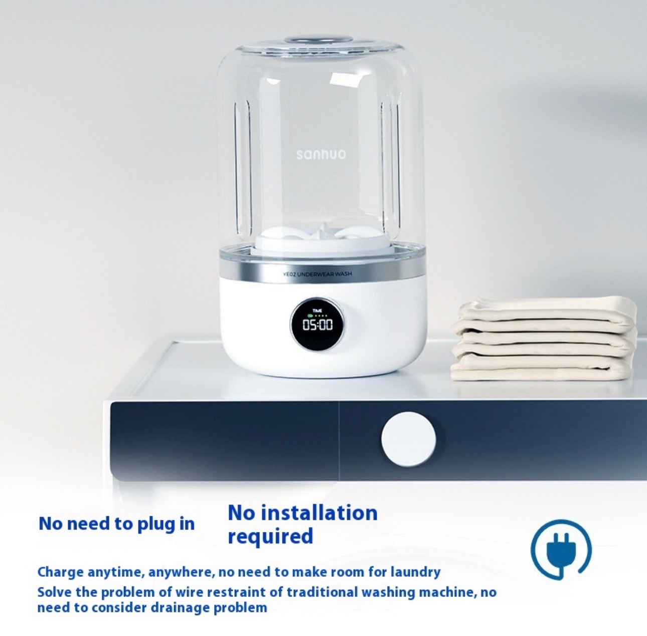 Quick Clean Mini Washer